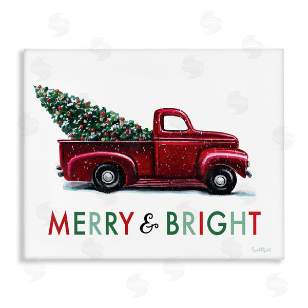 stupell industries Elizabeth Tyndall | Merry Bright Christmas Truck