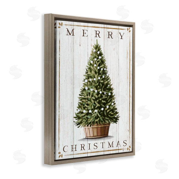 Stupell Industries Elizabeth Tyndall | Merry Christmas Country Tree