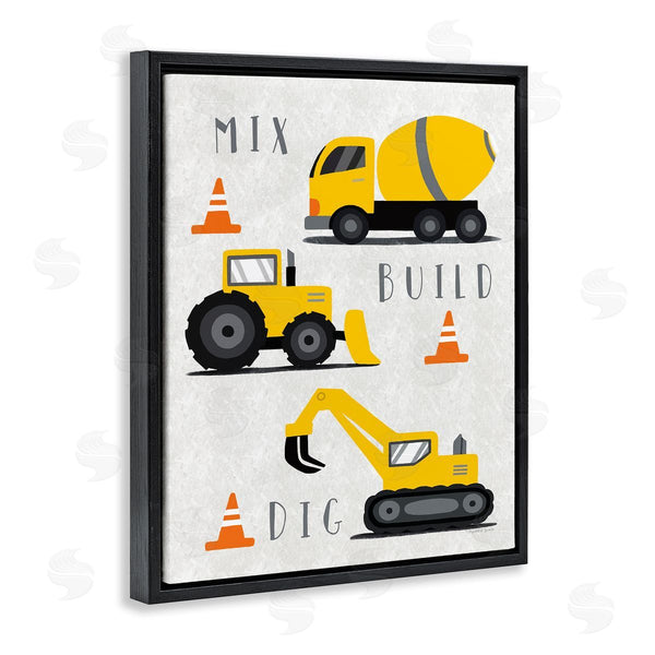 Stupell Industries Elizabeth Tyndall | Mix Build Dig Trucks