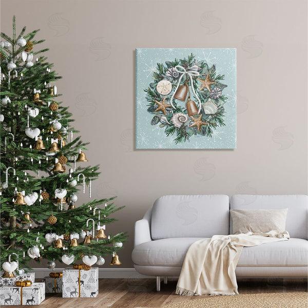 Stupell Industries Elizabeth Tyndall | Nautical Holiday Seashell Wreath Wall Art