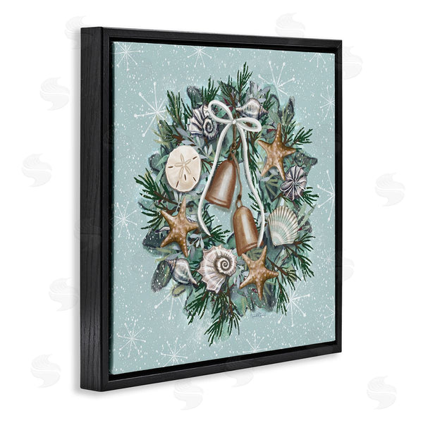 Stupell Industries Elizabeth Tyndall | Nautical Holiday Seashell Wreath Wall Art