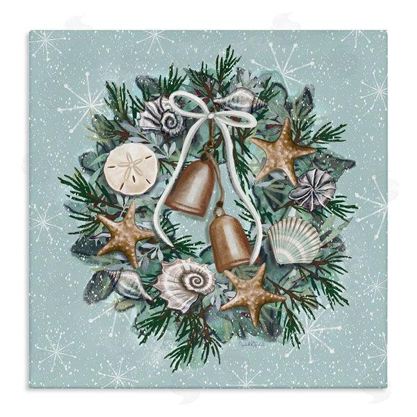 stupell industries Elizabeth Tyndall | Nautical Holiday Seashell Wreath Wall Art
