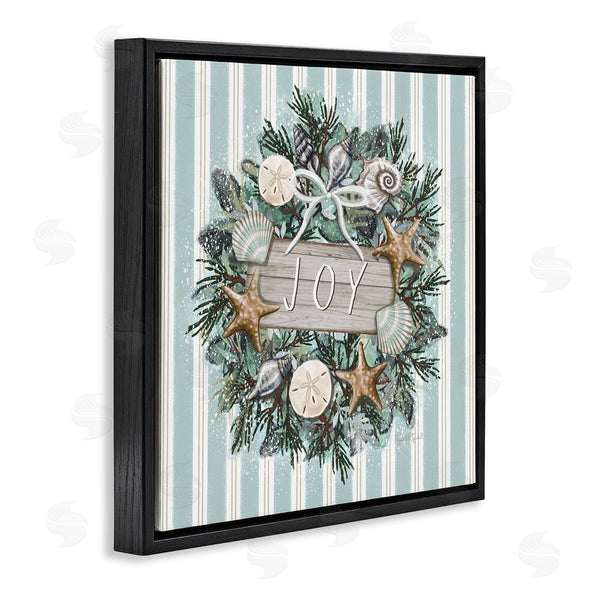 Stupell Industries Elizabeth Tyndall | Nautical Winter Wreath Wall Art