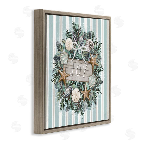 Stupell Industries Elizabeth Tyndall | Nautical Winter Wreath Wall Art