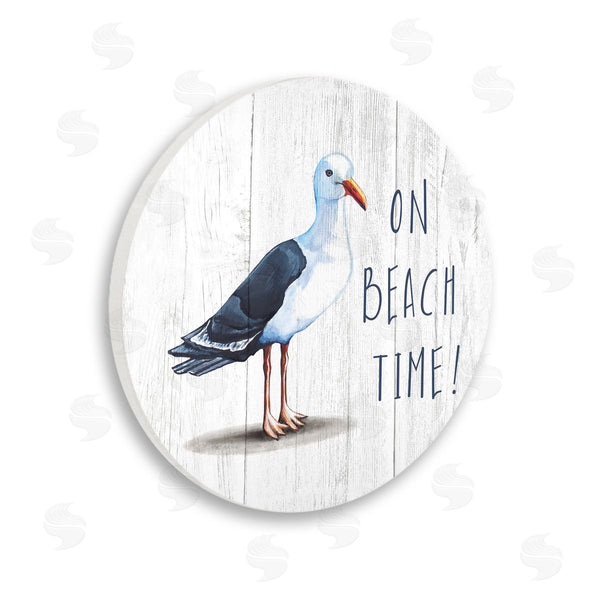 stupell industries Elizabeth Tyndall | On Beach Time Segull Wall Art