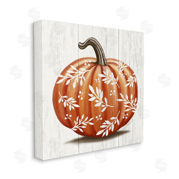 Stupell Industries Elizabeth Tyndall | Orange Fall Botanical Pumpkin Wall Art