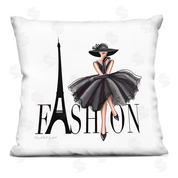 stupell industries Elizabeth Tyndall | Parisian Fashion Illustration Printed Throw Pillow