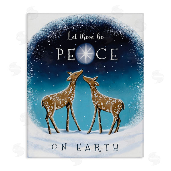 stupell industries Elizabeth Tyndall | Peace On Earth Reindeer