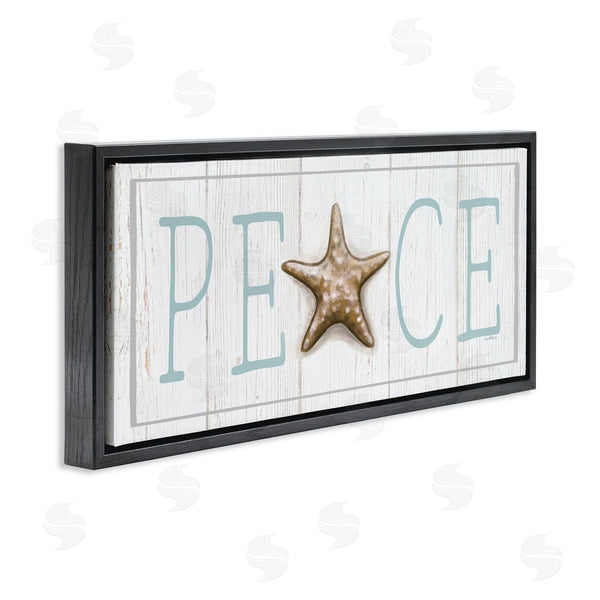 Stupell Industries Elizabeth Tyndall | Peace Seasonal Starfish Sign Wall Art