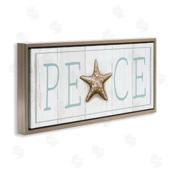 Stupell Industries Elizabeth Tyndall | Peace Seasonal Starfish Sign Wall Art
