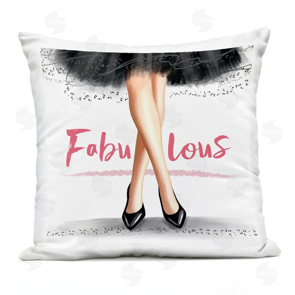 Stupell Industries Elizabeth Tyndall | Pink Fabulous Calligraphy Printed Throw Pillow