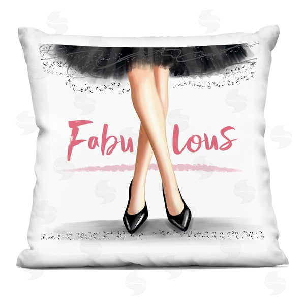 stupell industries Elizabeth Tyndall | Pink Fabulous Calligraphy Printed Throw Pillow