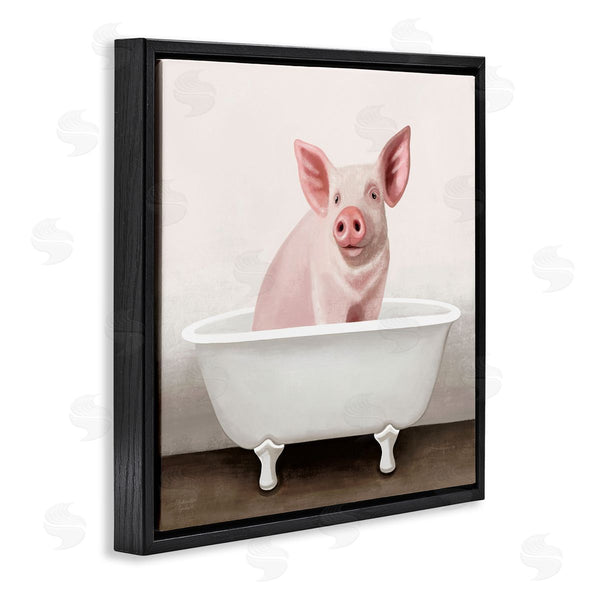 Stupell Industries Elizabeth Tyndall | Pink Farm Pig In Country Bath Tub Wall Art