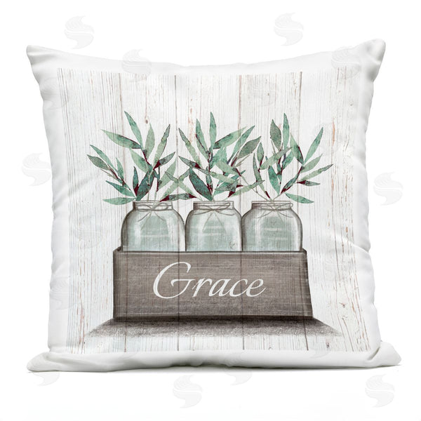 Stupell Industries Elizabeth Tyndall | Plants & Grace Sentiments Printed Throw Pillow