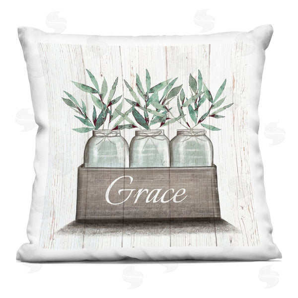stupell industries Elizabeth Tyndall | Plants & Grace Sentiments Printed Throw Pillow