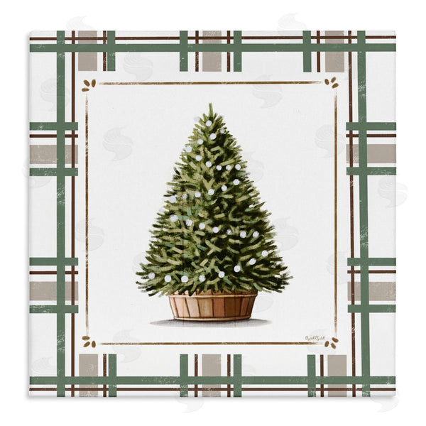 stupell industries Elizabeth Tyndall | Potted Christmas Tree Plaid