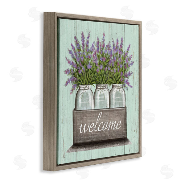 Stupell Industries Elizabeth Tyndall | Purple Lavender Florals In Jars