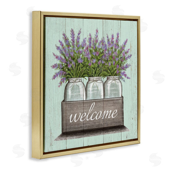 Stupell Industries Elizabeth Tyndall | Purple Lavender Florals In Jars