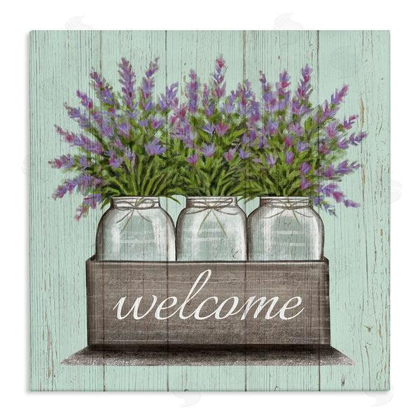 stupell industries Elizabeth Tyndall | Purple Lavender Florals in Jars