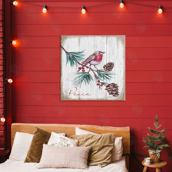 Stupell Industries Elizabeth Tyndall | Rustic Bird & Pinecones