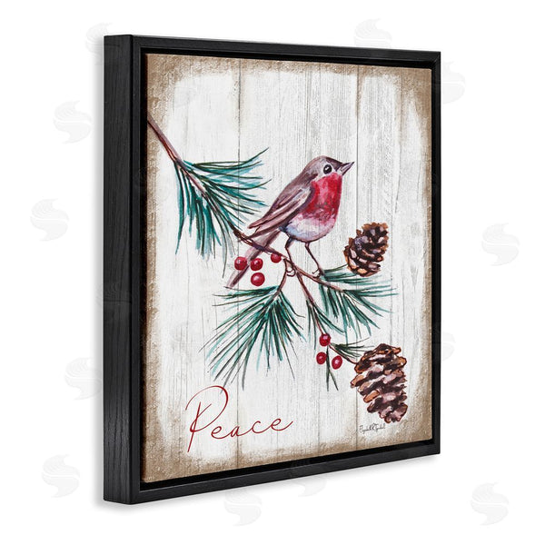 Stupell Industries Elizabeth Tyndall | Rustic Bird & Pinecones