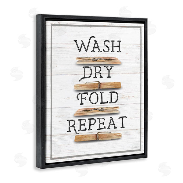 Stupell Industries Elizabeth Tyndall | Rustic Laundry Phrases Wall Art