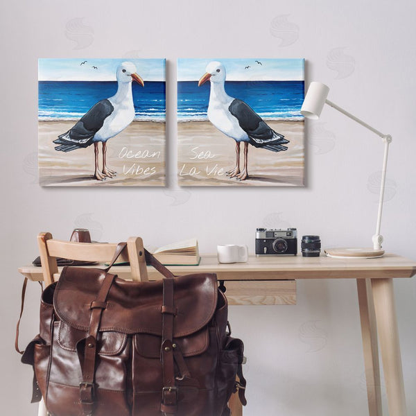 Stupell Industries Elizabeth Tyndall | Seagull Summer Beach Phrase Wall Art