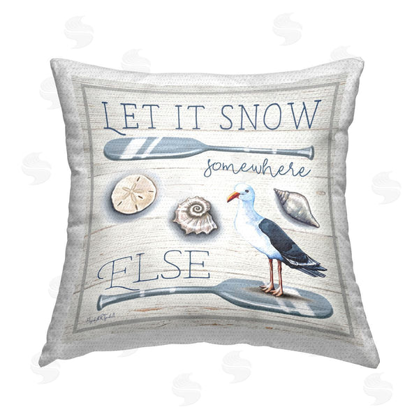Stupell Industries Elizabeth Tyndall | Seasonal Nautical Phrase Printed Throw Pillow