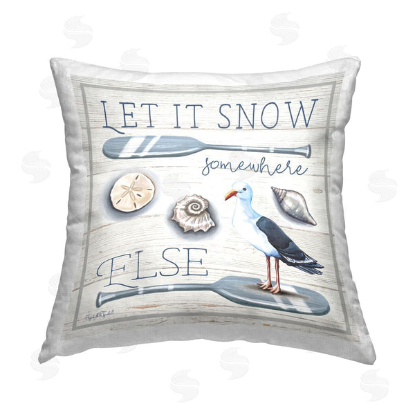 stupell industries Elizabeth Tyndall | Seasonal Nautical Phrase Printed Throw Pillow