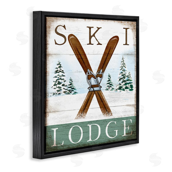 Stupell Industries Elizabeth Tyndall | Ski Lodge Rustic Cabin Sign