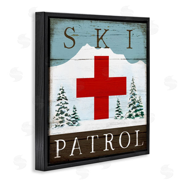 Stupell Industries Elizabeth Tyndall | Ski Patrol Rustic Cabin Sign