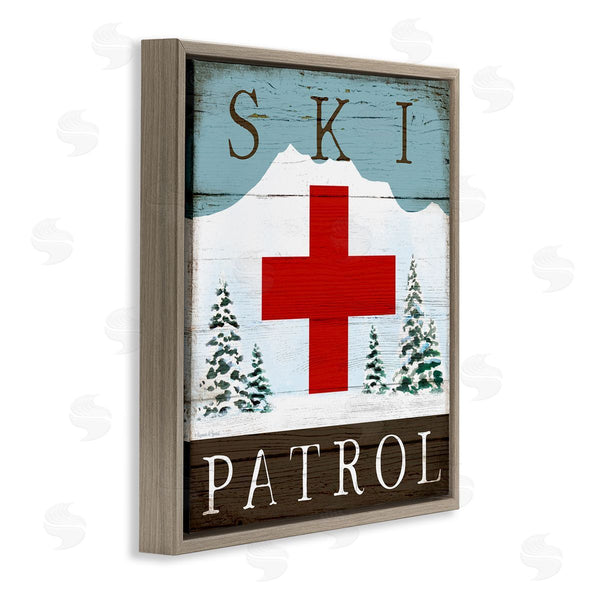 Stupell Industries Elizabeth Tyndall | Ski Patrol Rustic Cabin Sign