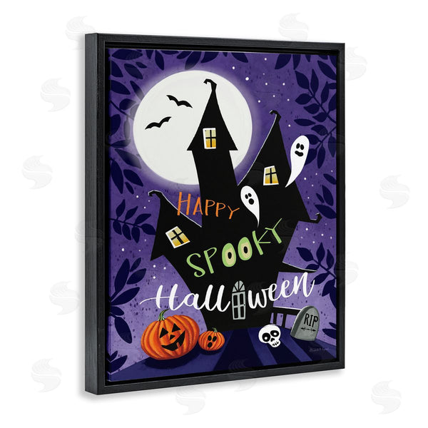 Stupell Industries Elizabeth Tyndall | Spooky Halloween House Wall Art