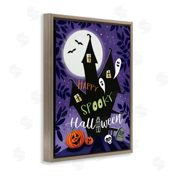 Stupell Industries Elizabeth Tyndall | Spooky Halloween House Wall Art