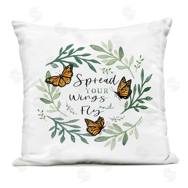 Stupell Industries Elizabeth Tyndall | Spread Your Wings Butterflies Printed Throw Pillow