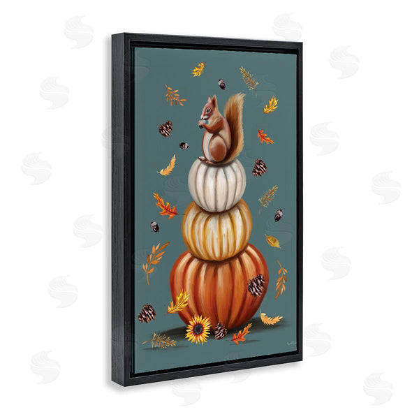 Stupell Industries Elizabeth Tyndall | Squirrel Atop Pumpkin Stack