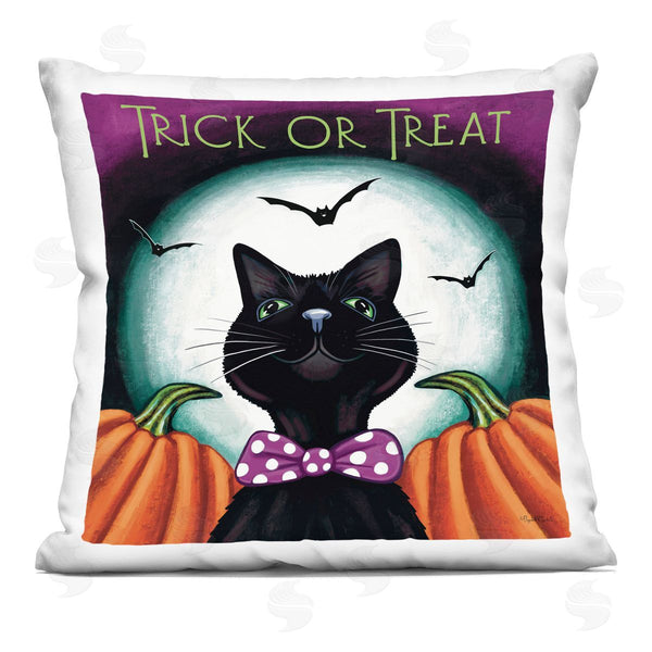 stupell industries Elizabeth Tyndall | Trick Or Treat Cat Printed Throw Pillow