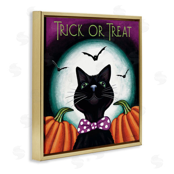 Stupell Industries Elizabeth Tyndall | Trick Or Treat Cat Wall Art