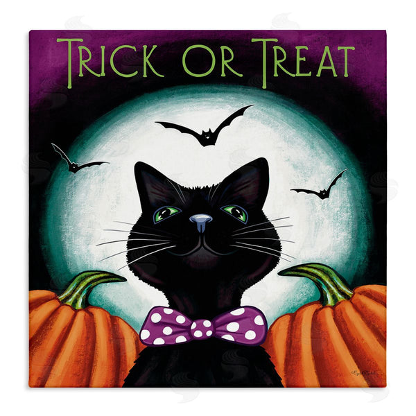 stupell industries Elizabeth Tyndall | Trick Or Treat Cat Wall Art