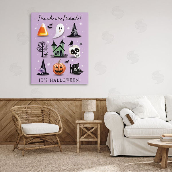 Stupell Industries Elizabeth Tyndall | Trick Or Treat It's Halloween Wall Art