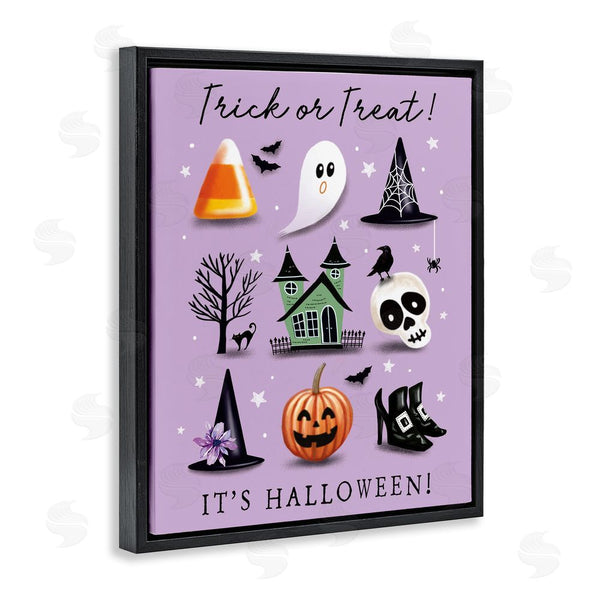 Stupell Industries Elizabeth Tyndall | Trick Or Treat It's Halloween Wall Art