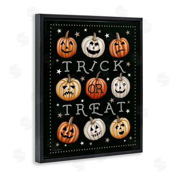 Stupell Industries Elizabeth Tyndall | Trick Or Treat Jack-o-Lanterns Wall Art