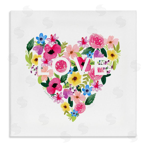stupell industries Elizabeth Tyndall | Vivid Heart Blossom Love Inspirational Minimalistic Sentiment Wall Art