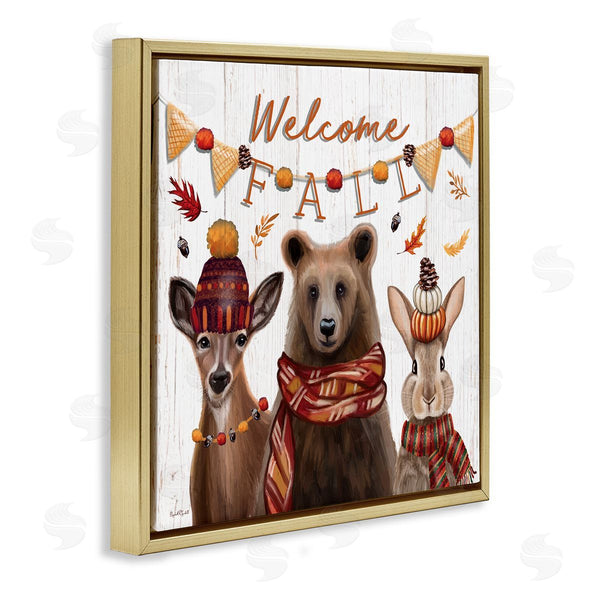 Stupell Industries Elizabeth Tyndall | Welcome Fall Woodland Animals