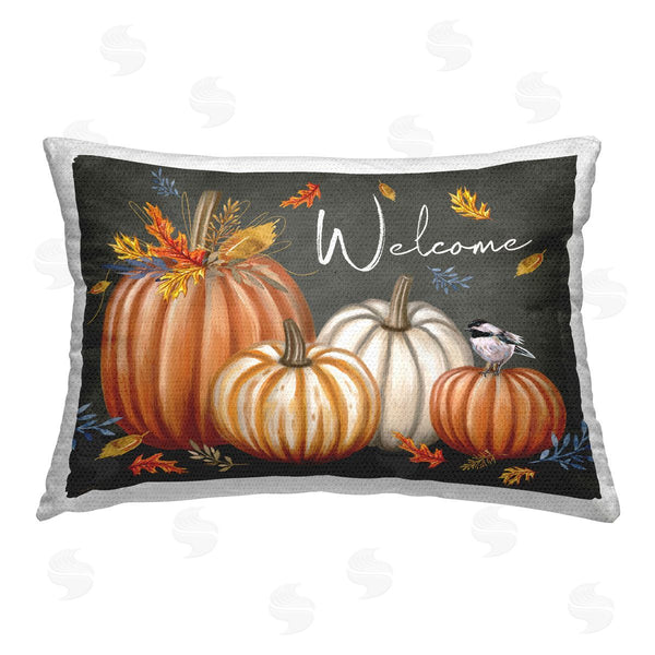 Stupell Industries Elizabeth Tyndall | Welcome With Autumnal Pumpkins
