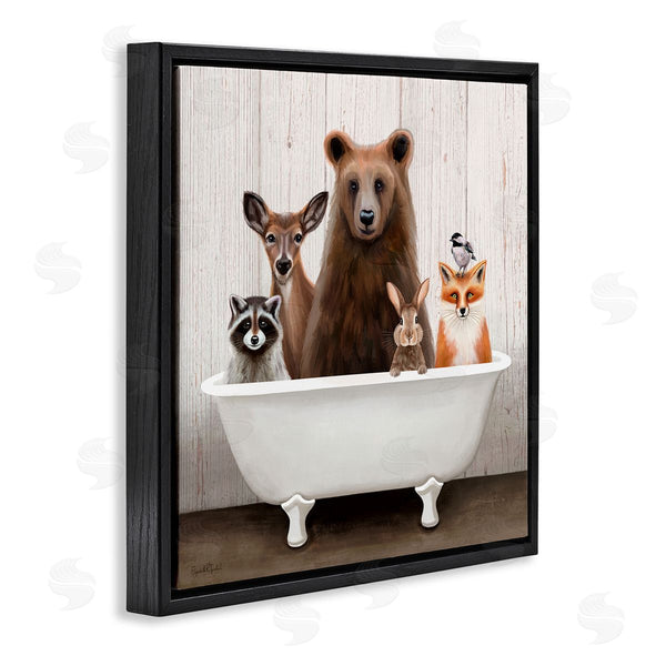 Stupell Industries Elizabeth Tyndall | Woodland Creatures Antique Bathtub