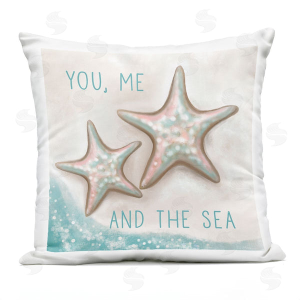 Stupell Industries Elizabeth Tyndall | You Me & Sea Beach Starfish Printed Throw Pillow