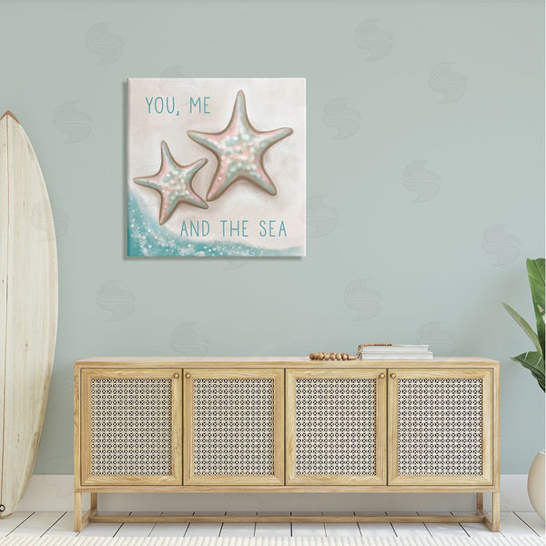 Stupell Industries Elizabeth Tyndall | You Me & Sea Beach Starfish Romance Wall Art