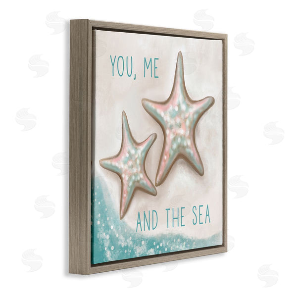Stupell Industries Elizabeth Tyndall | You Me & Sea Beach Starfish Romance Wall Art