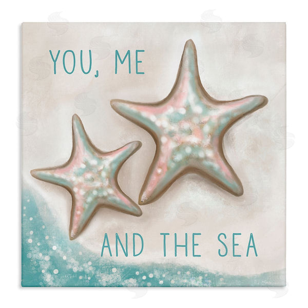 stupell industries Elizabeth Tyndall | You Me & Sea Beach Starfish Romance Wall Art